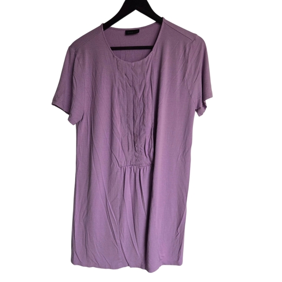 J. Jill Lavender Women's Pleated Front Tunic Top Size Large - Picture 1 of 3